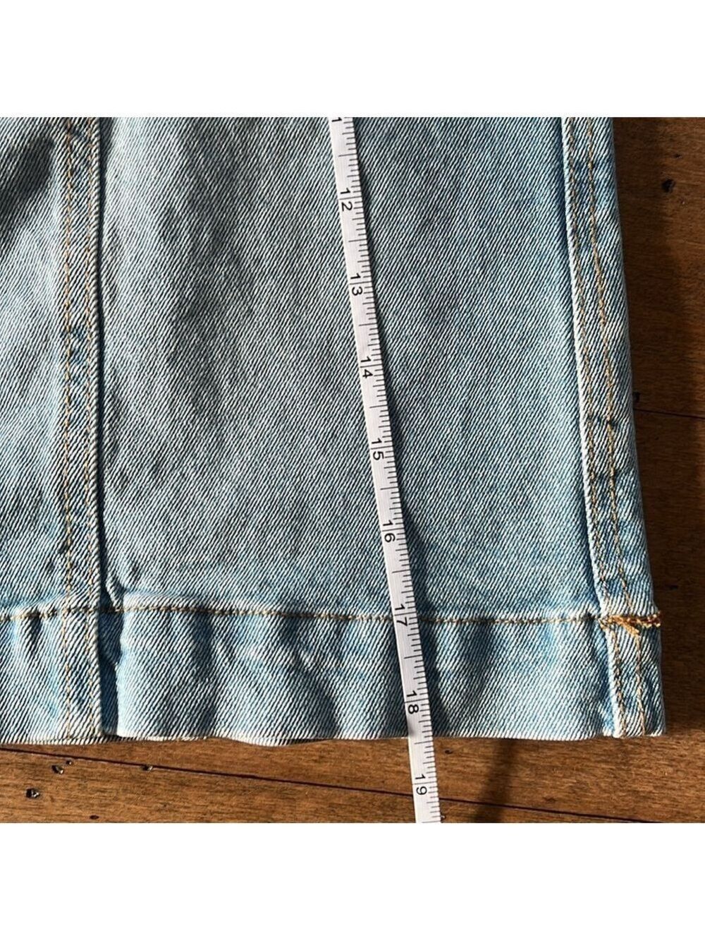 JOE FRESH Light Wash Denim Skirt Size 12 - Picture 8 of 8